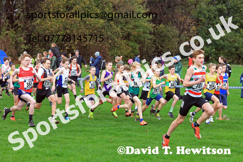 Boys Under-13s 2025 Liverpool Cross Challenge, Sefton Park, Saturday, November 22th. Photo: David T. Hewitson/Sports for All Pics